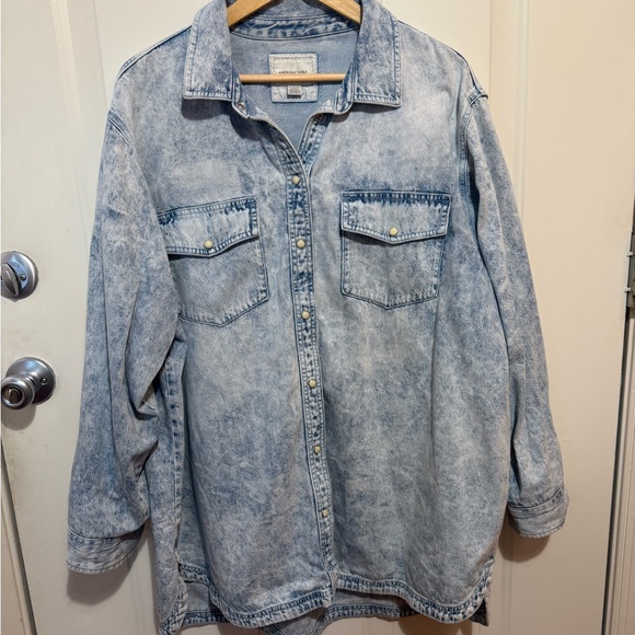 American Eagle Outfitters Jackets & Blazers - American Eagle Outfitters Light Blue Denim Dress/Jacket
